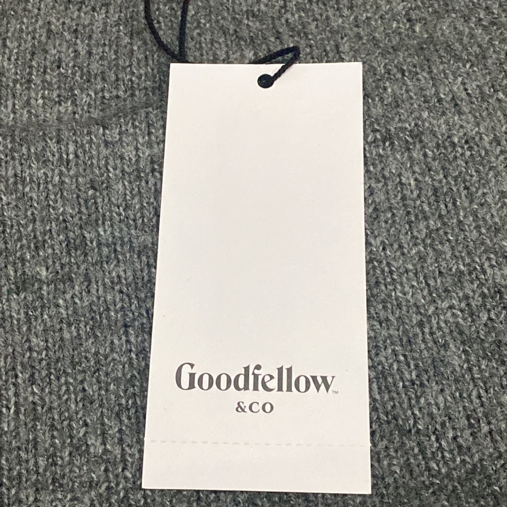 Men's Standard Fit Crewneck Pullover Sweater Goodfellow & Co™Green/Grey Size XXL - Picture 7 of 7